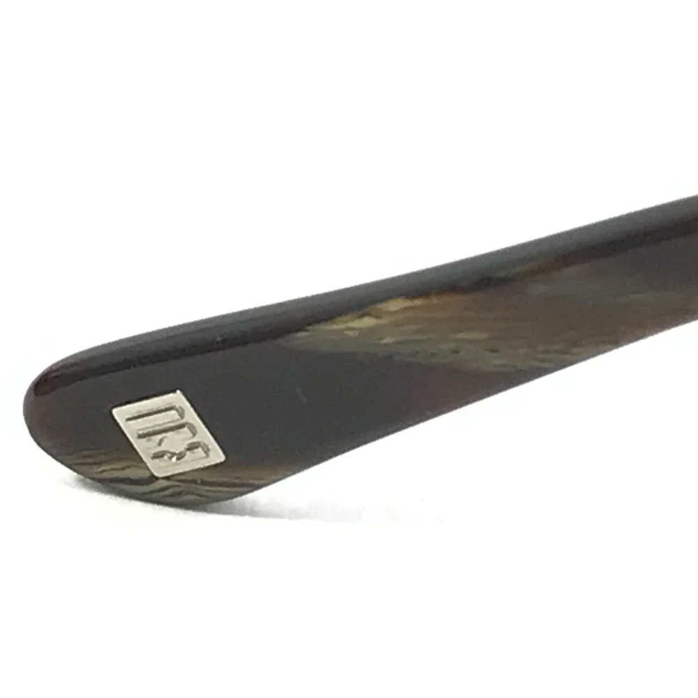 Cinzia Eyeglasses Frames CIN-5054 C1 Brown Striped Horn Cat Eye 54-17-145